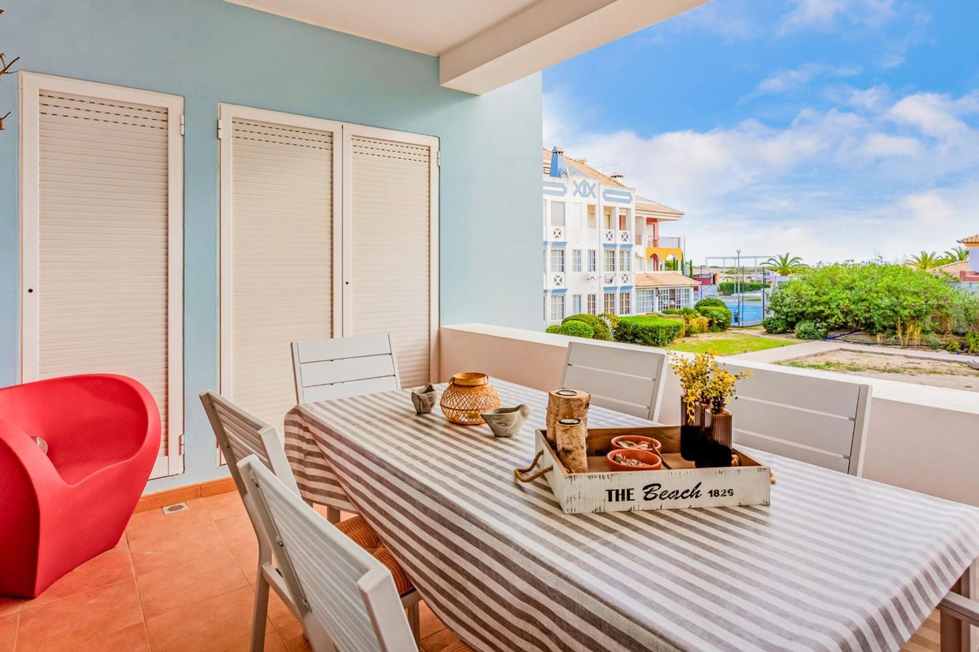 Golden 1 Bdr Flat W/ Balcony & Pool By Lovelystay Cabanas De Tavira Ngoại thất bức ảnh